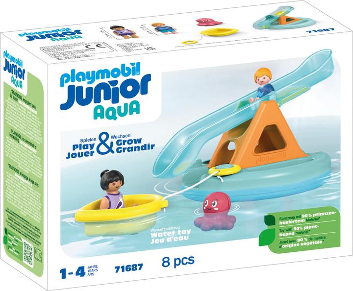 Actual product image Playmobil Badeinsel mit Wasserrutsche (71687, Playmobil Junior)