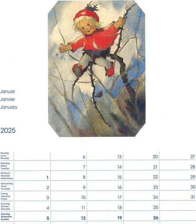 Produktbild Cosa Bildkalender Mili Weber (23 x 27 cm, Harter Einband, Deutsch, Französisch, Italienisch, Englisch)