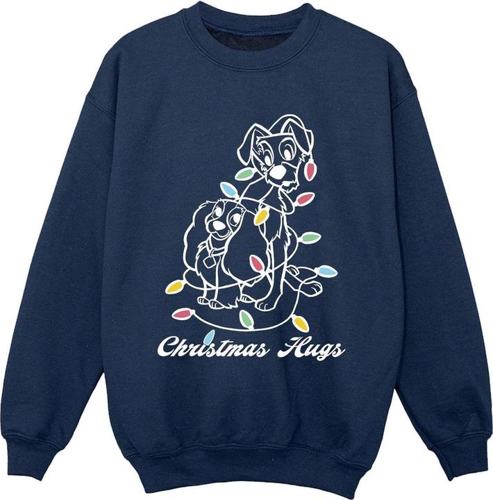 Disney Lady And The Trump Christmas Hugs Sweatshirt Jungen