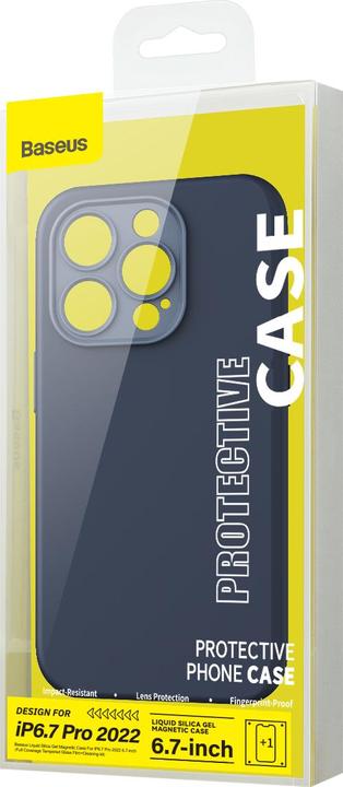 Actual product image Baseus Liquid Silica Gel Magnetic Case iP14 (Apple iPhone 14 Pro Max)