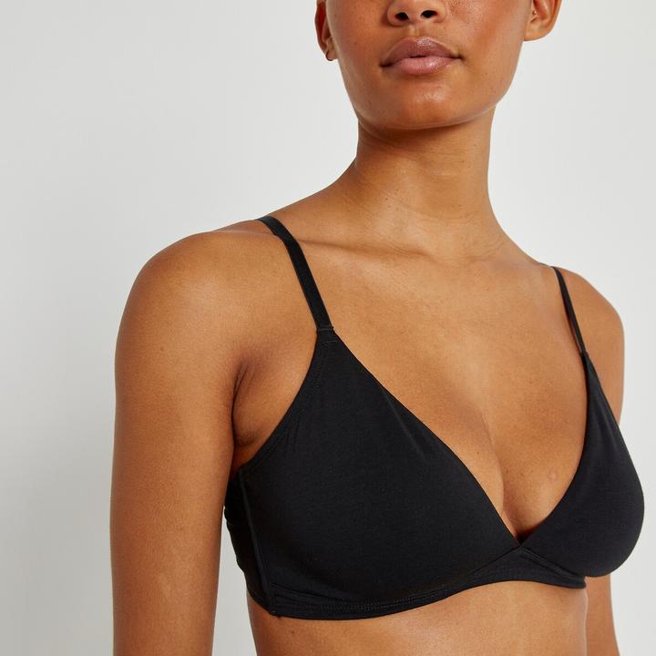 Produktbild La Redoute Collections Unifarbener Triangel-BH Cottone (65 A)