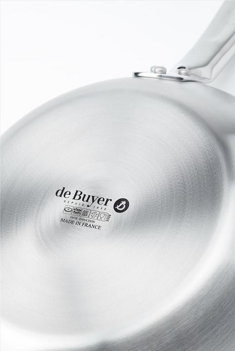 Actual product image de Buyer Pan Alchimy steel grey (24 cm, Frying pan, Stainless steel)