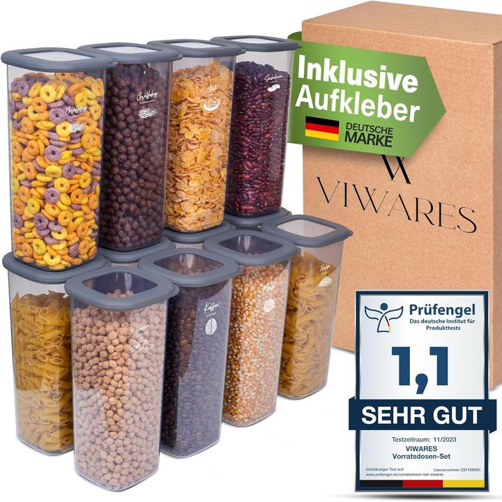 Produktbild Viwares 12er-Vorratsdosen-Set (1.75 l)