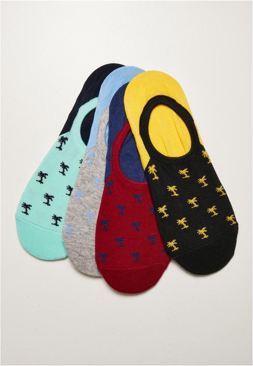 Urban Classics Reccyled Yarn Invisbile Palmtree Socks 4-Pack
