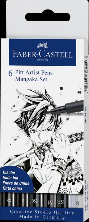 Immagine prodotto Faber-Castell manga mangaka (Nero, 6 x)