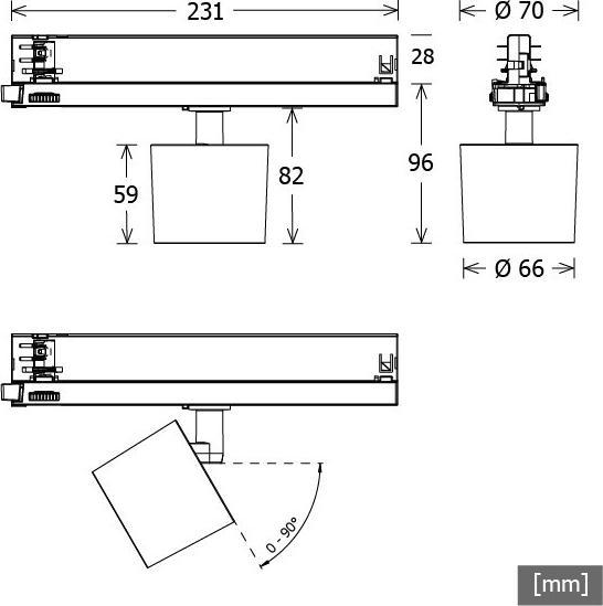 Image du produit LTS Spots LED sur rail (1650 lm)