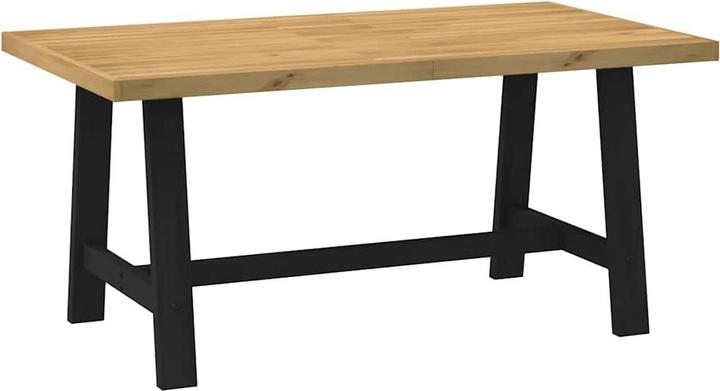 Actual product image VidaXL Dining table NOAIN A-shaped legs 160x90x75 cm solid pine wood (160 x 90 x 75 cm)