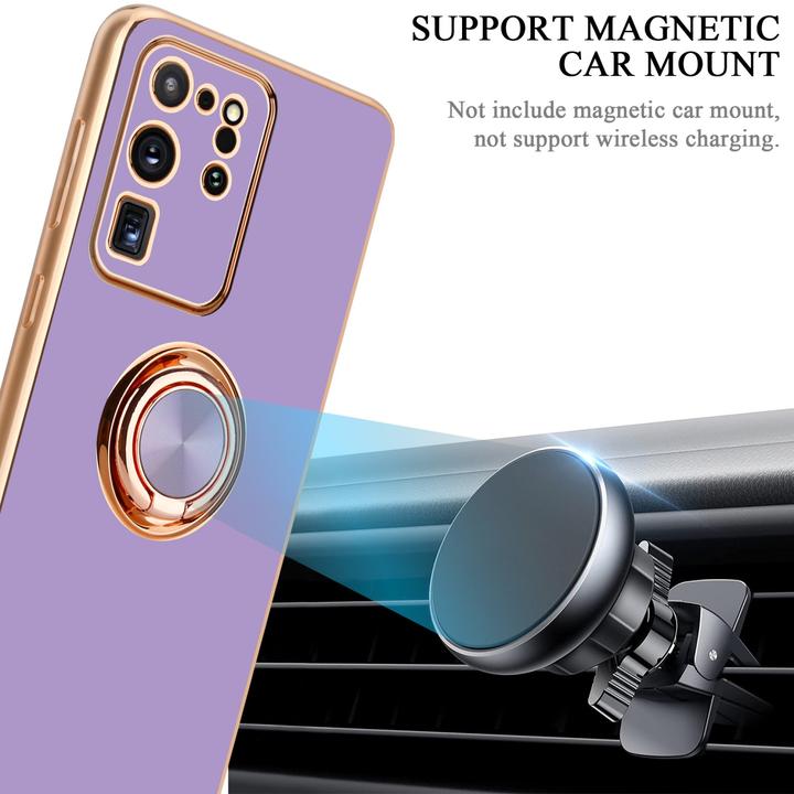 Produktbild Cadorabo Hülle für Samsung Galaxy S20 ULTRA im TPU mit Kameraschutz und Ring LM089 Style (Samsung Galaxy S20 Ultra)