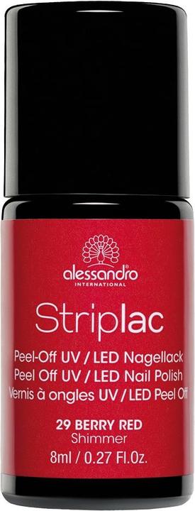 Actual product image Alessandro Striplac (29 Berry Red., Peelable nail polish)