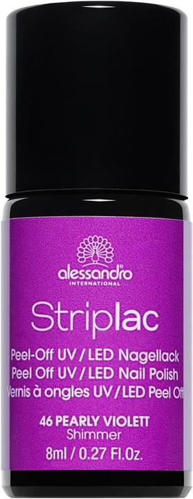 Actual product image Alessandro Striplac (46 Pearly Purple, Peelable nail polish)