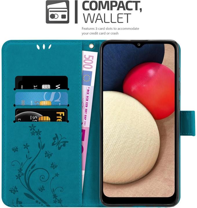 Image du produit Cadorabo Couverture du livre de fleurs (Samsung Galaxy A02s)