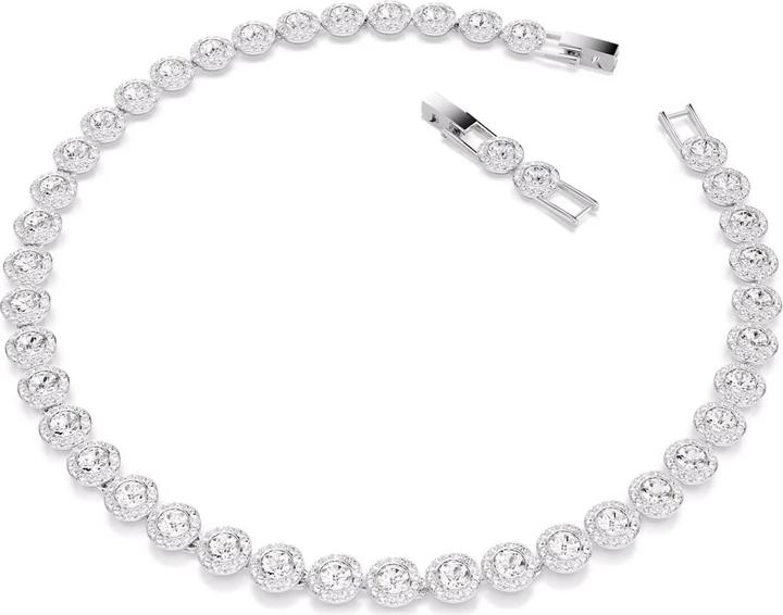 Swarovski Una Angelic Tennis Halskette Rundschliff Weiss