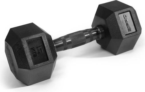 Actual product image Zipro dumbbell HEX gumowany 1 x 5 kg