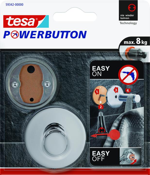 Image du produit tesa Crochet Powerbutton Premium