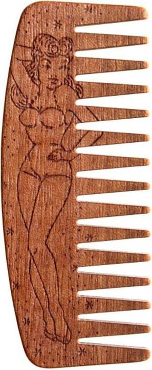 Immagine prodotto Big Red Beard Pettine da barba n. 9 Pin up Girl Wood