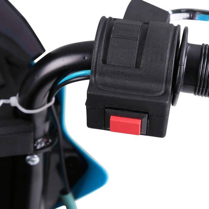 Immagine prodotto Homcom Moto elettrica per bambini 3-6 anni con ruote di allenamento max. 3 km/h Metallo + plastica Blu