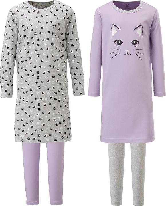 Immagine prodotto Erwin Müller Camicia da notte per bambini con leggings 2-pack (110)