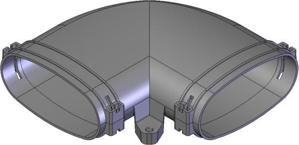 Helios Apparatebau Coude FlexPipe FRS-BH 51 horizontal