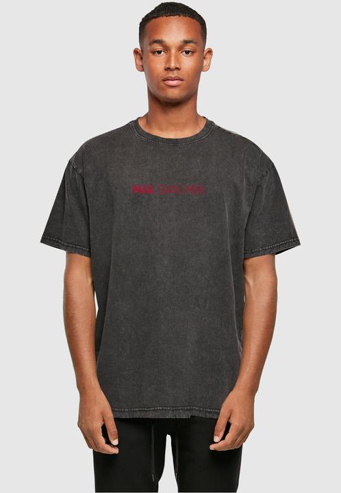 Actual product image FC Bayern München Mia San Mia Red Acid Washed Heavy Oversize Tee - 111611 (L)