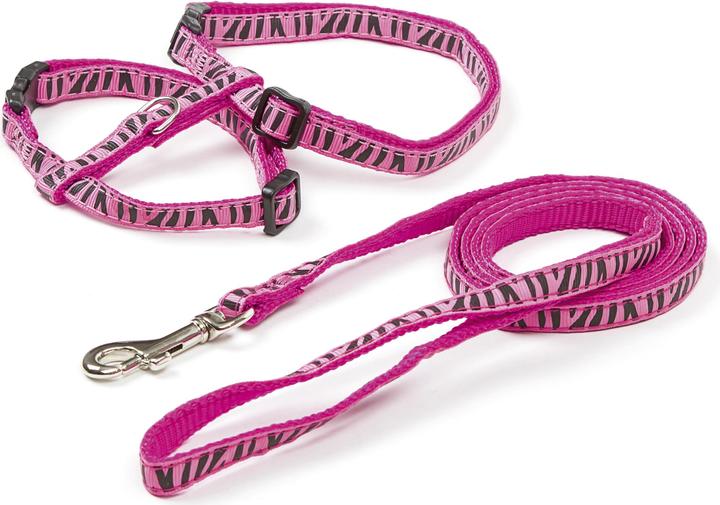 Kerbl Katzengeschirr mit Leine 120cm x 10mm, rosa (Katze)