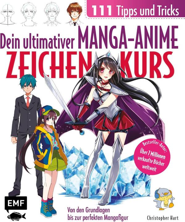 Produktbild Dein ultimativer Manga-Anime-Zeichenkurs – 111 Tipps und Tricks – Von den Grundlagen bis zur (Deutsch, Christopher Hart, 2020)