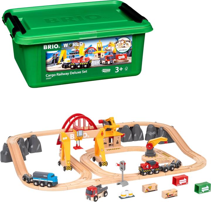 Produktbild Brio Brio-Set mit Eisenbahngleisen Railway Deluxe, 33097