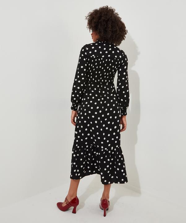 Immagine prodotto Joe Browns Vestito midi a pois con scollo a cravatta (42)