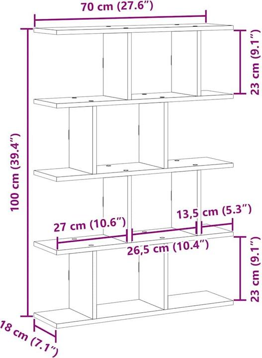 Immagine prodotto VidaXL Scaffale a cubo 12 scomparti