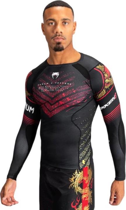 Produktbild Venum Tekken 8 Marshall Law Rashguard Long Sleeve Black Red gold (S)