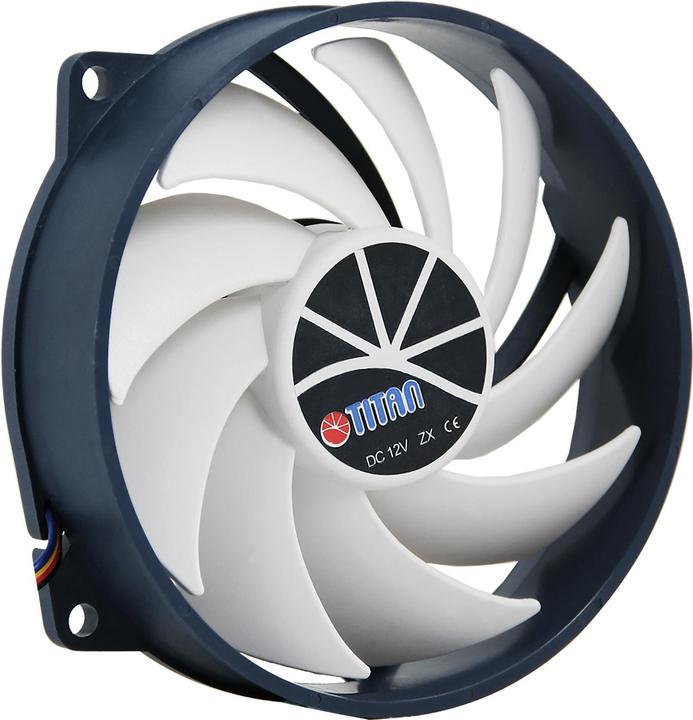 Image du produit Titan Ventilateur Kukri Ventilateur, 95 x 95 x 25 mm, avec signal tachymétrique PWM, palier à manchon (95 mm, 1 x)
