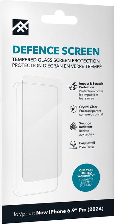 Actual product image Zagg IF Defence Glass Apple iPhone 16 Pro Max Screen INTL (1 Piece, Apple iPhone 16 Pro Max)