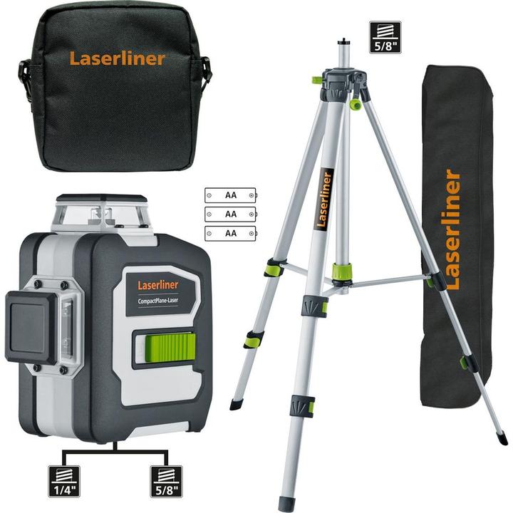 Cross line laser CompactPlane 3G Set 150 30 m