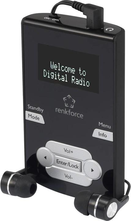 Produktbild Renkforce DAB-POCKET DAB+ Taschenradio D (FM, DAB+, Bluetooth)