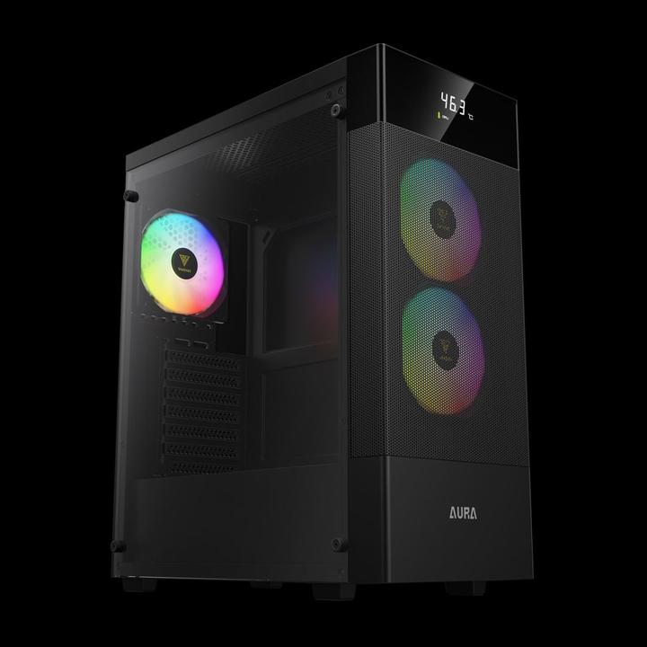 Productafbeelding Gamdias Boitier Moyen Tour ATX Aura GC5 Elite RGB avec panneau vitré (Noir) (ATX)