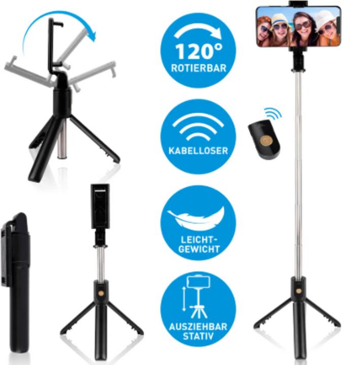 Actual product image Grundig selfie stick with tripod