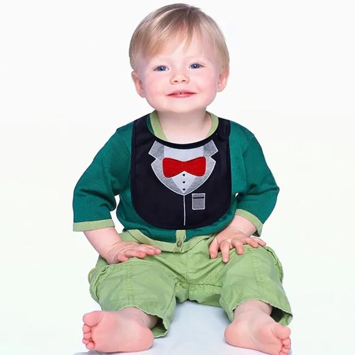 Immagine prodotto ASMI Bavaglino con chiusura in velcro Elegante con papillon