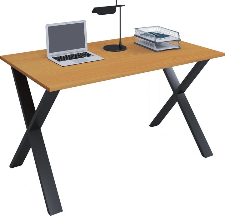 Actual product image VCM Premium Office Furniture Desk Lona X Black (140 x 50 x 76 cm)