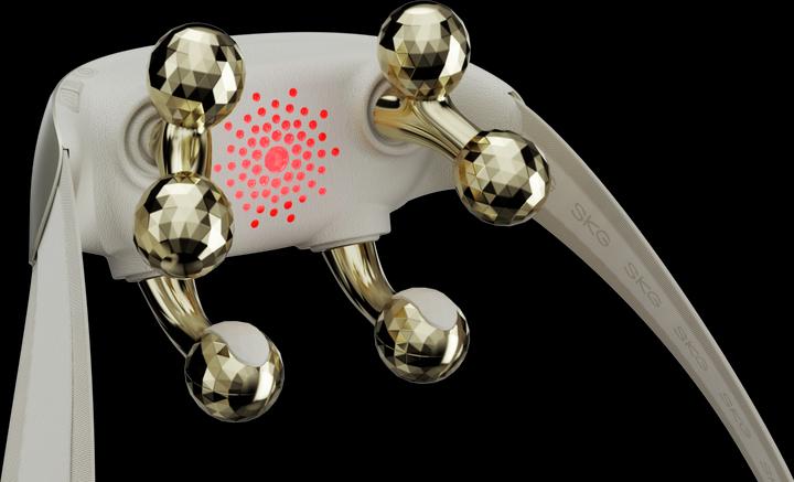 SKG Neck Massager H7 ultra-E - Golden (golden massage heads)