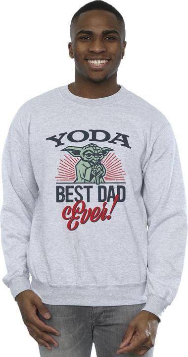 Actual product image Star Wars Mens Mandalorian Yoda Dad Sweatshirt (XL)