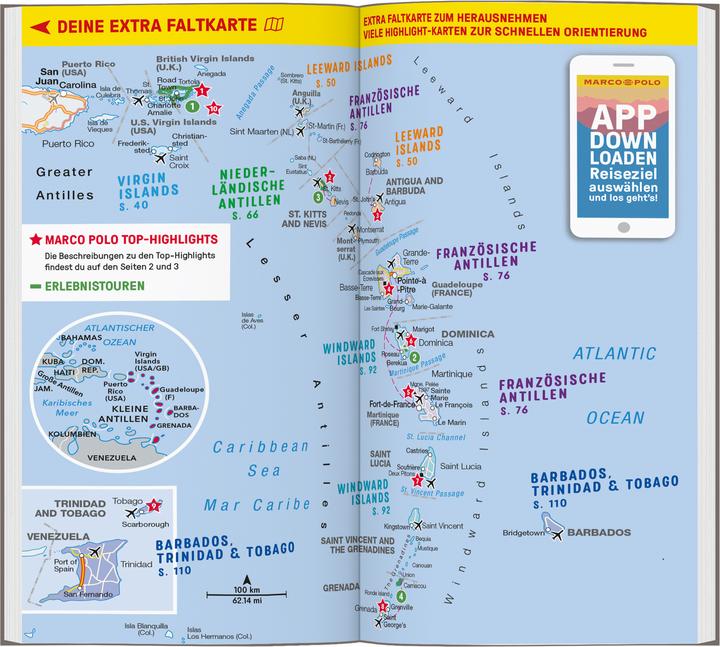 Image du produit Reiseführer Karibik, Kleine Antillen - Barbados, Trinidad & Tobago, Windward Island (Allemand, Gesine Froese, Irmeli Tonollo, 2024)