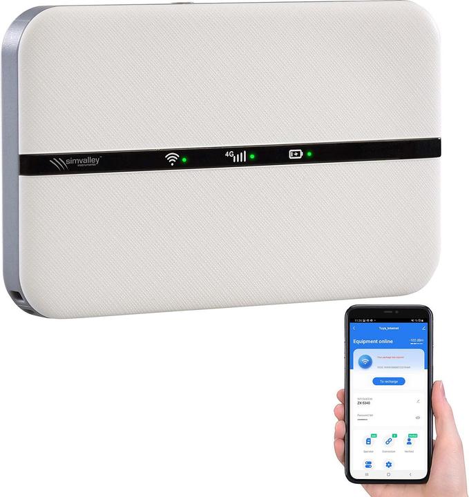 Image du produit Simvalley Routeur mobile 4G/LTE au format carte de crédit