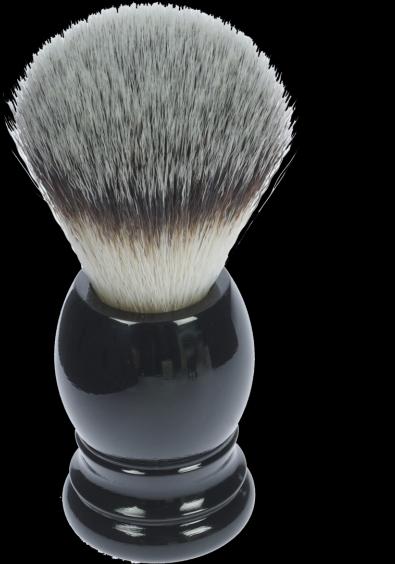 Immagine prodotto Pennello da barba, capelli sintetici, manico in plastica nera Anello Ø 21,5 mm (Pennello da barba)