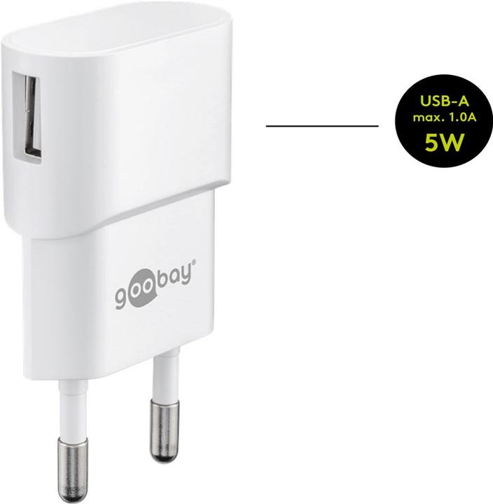 Produktbild Goobay USB-A Ladegerät mit USB-C Kabel (5 W)