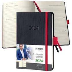 Produktbild Sigel Wochenkalender 2025 C2567 1W/2S d.grau 15.1x10.8cm (108 x 151 mm, Deutsch)