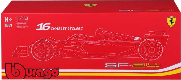 Actual product image Bburago Ferrari SF-24 1/18 Leclerc 2024 Deluxe Version