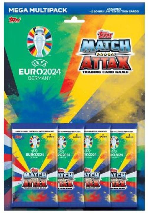 Topps Euro 2024 Mega-Multipack (Deutsch, Englisch, Französisch, Italienisch, Schweizerdeutsch, Booster Pack)