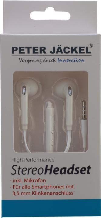 Produktbild Peter Jäckel Stereo Headset 3,5mm Klinke SOUND PRO White (Kabelgebunden)
