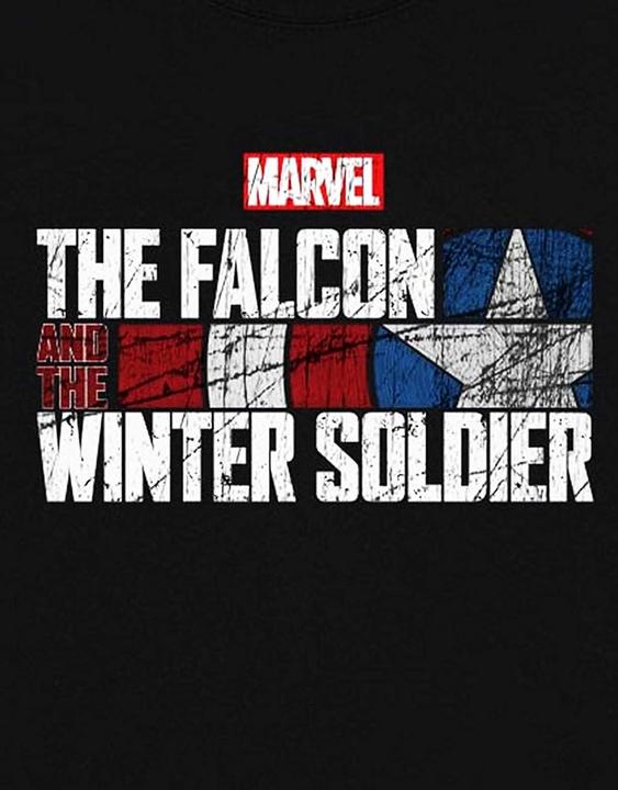 Produktbild Unisex Adult Falcon & Winter Soldier Text Cotton Logo T-Shirt (XXL)