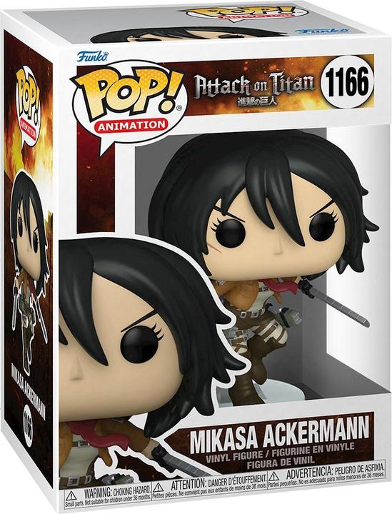 Actual product image Funko Pop! Attack on Titan : Mikasa Ackerman w/Sword (1166)