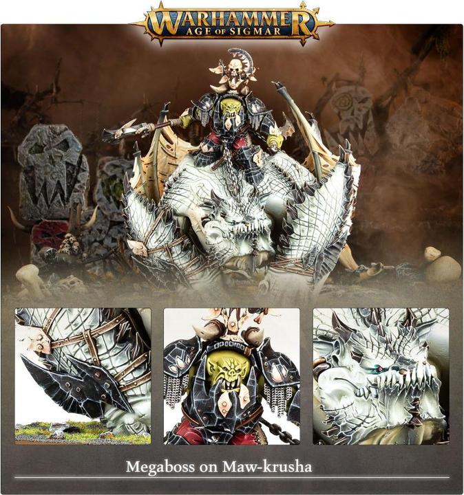 Actual product image Games Workshop Warhammer AoS - Ironjawz Megaboss sur Maw-krusha